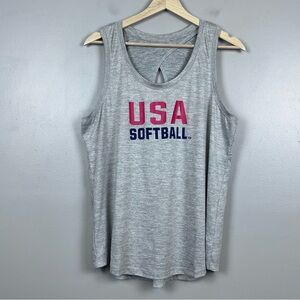 Evoshield Womens USA Softball Gray Performance Tank Top Size L Sports, Team, USA